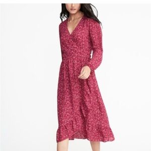 Old navy Elegant Pink Floral Dress fall
